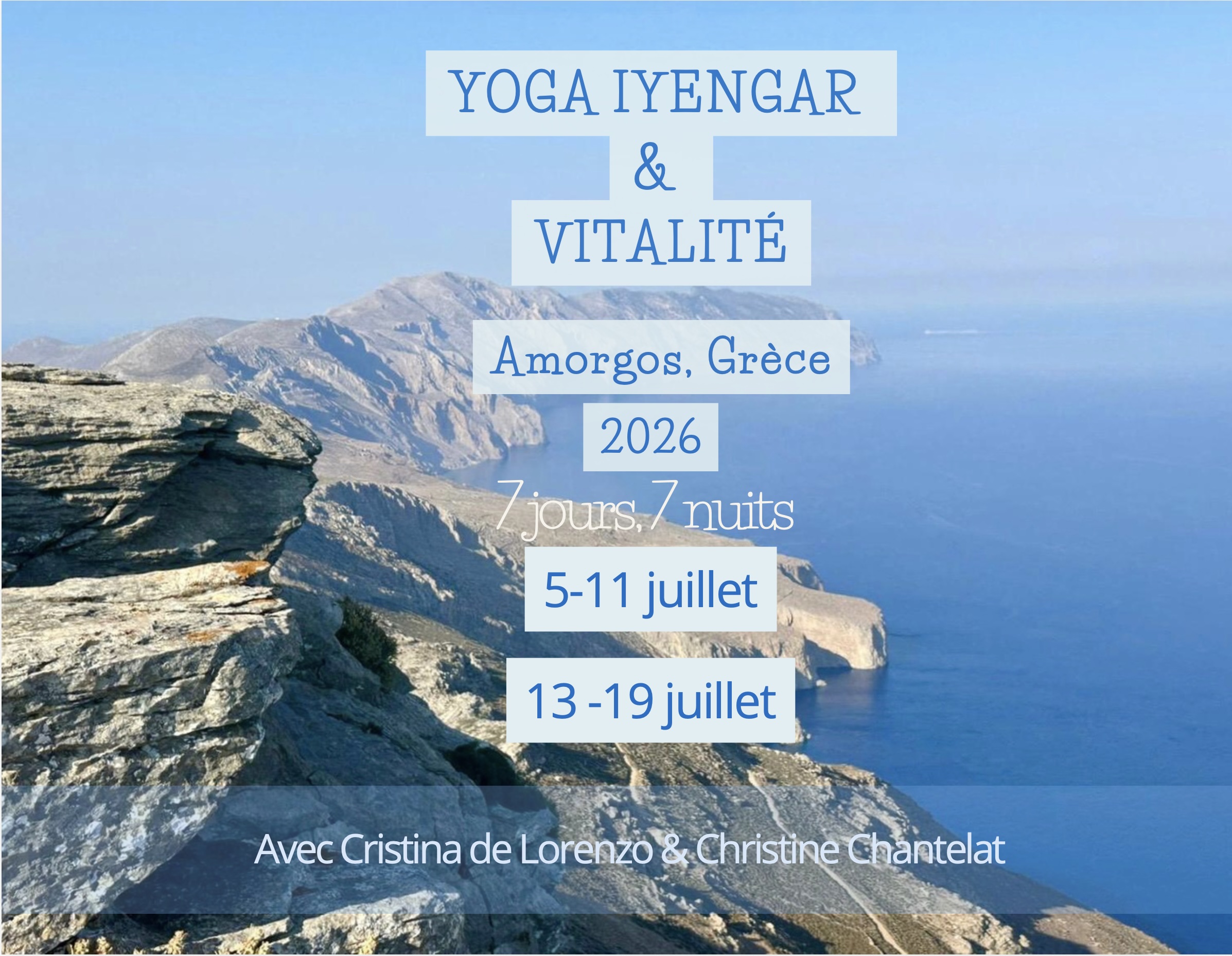 Screenshot Stages Yoga et Vitalité juillet 2026-Amorgos, Grèce