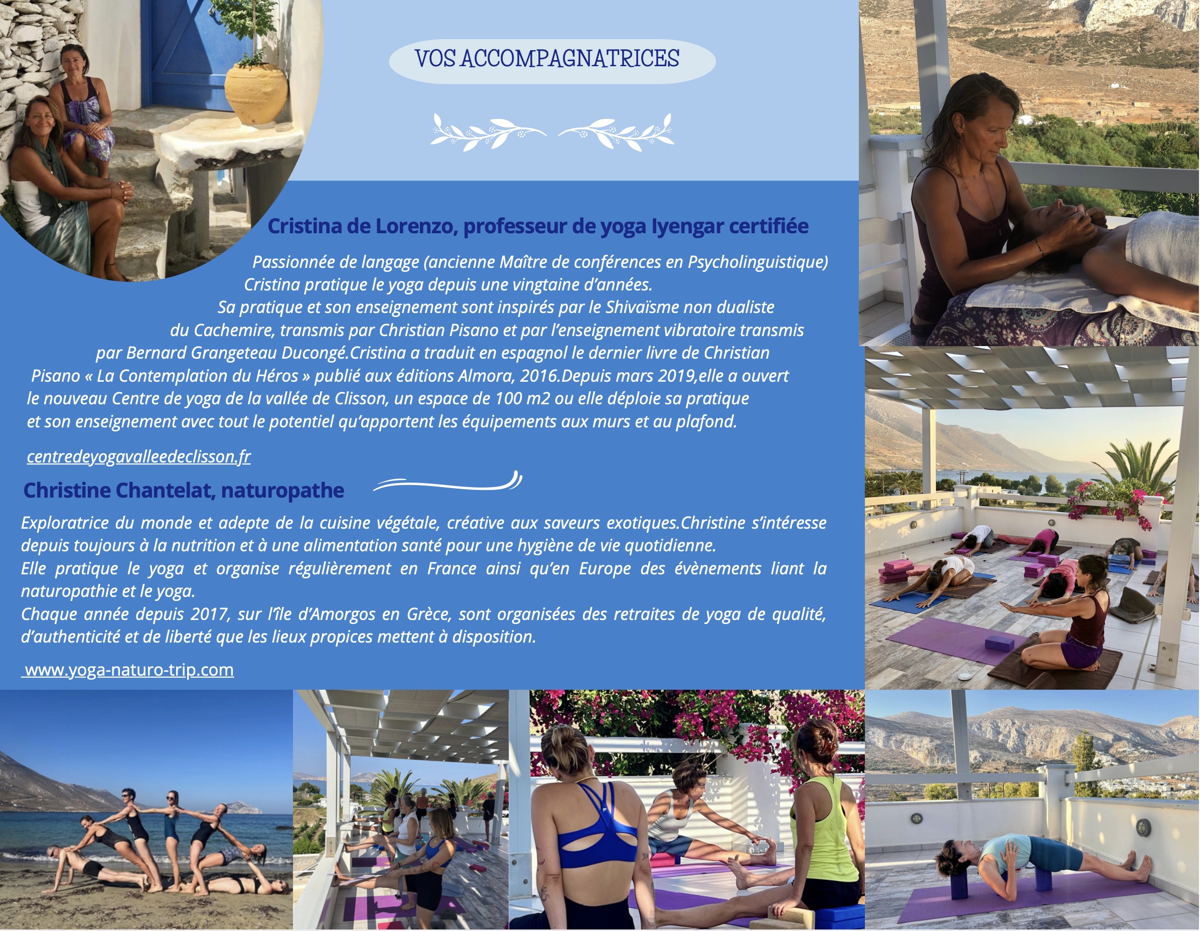 Stages Yoga et Vitalité  juillet 2026-Amorgos, Grèce