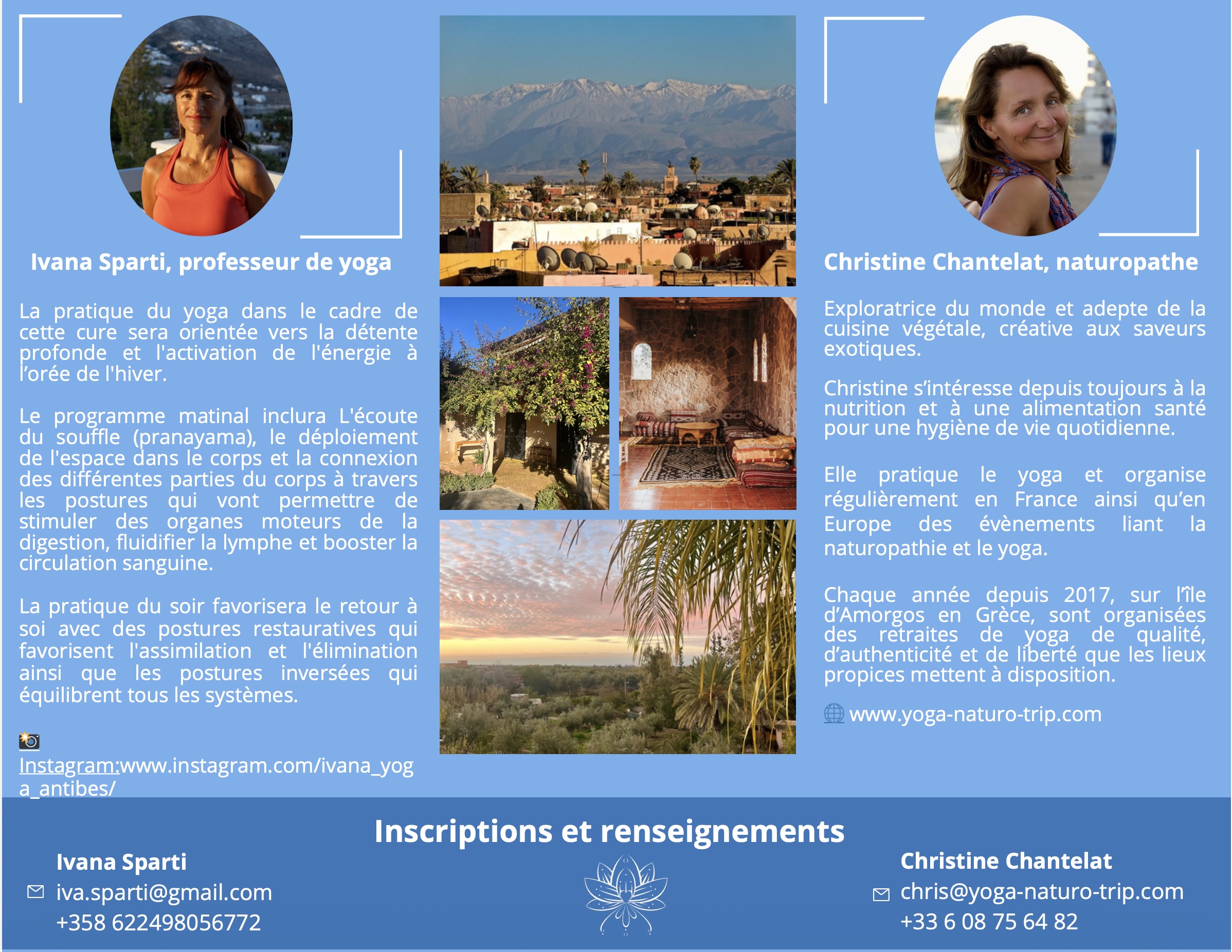 stage Yoga et revitalisation - Novembre 2026 - Maroc